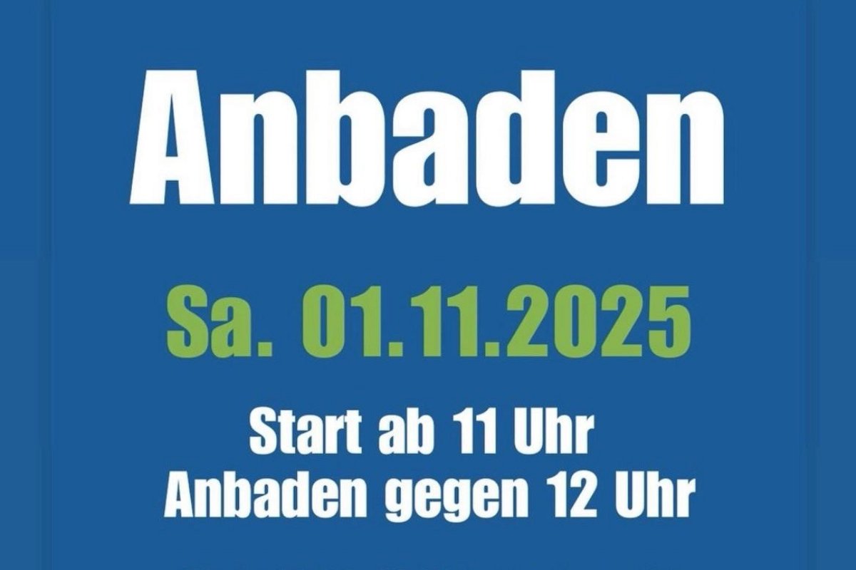 Die Gemeinde Drelsdorf lädt zum Anbaden ein. Anbaden in Drelsdorf am 01. November ab 11 Uhr