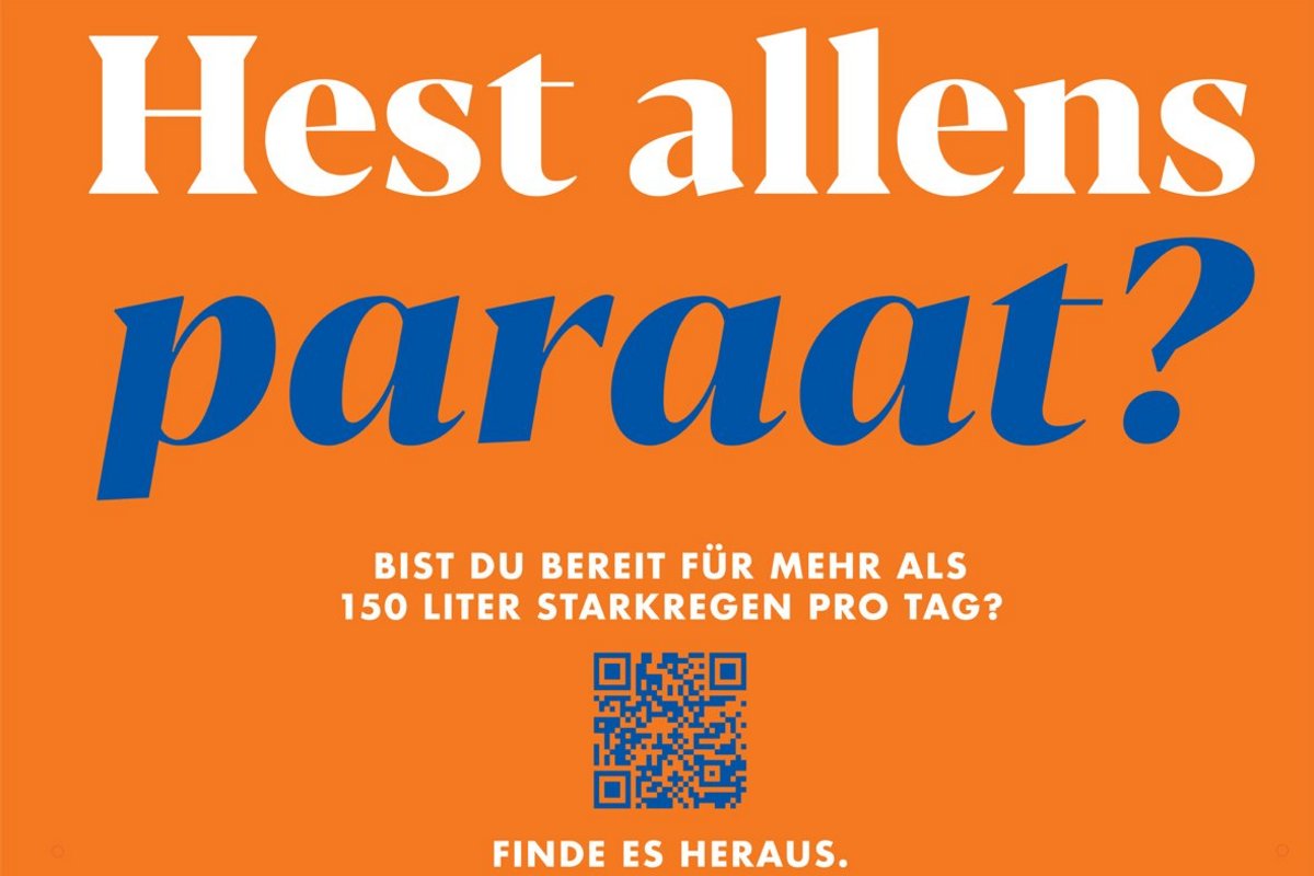 Der Schriftzug »Hest allens paraat?«